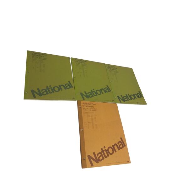 Vintage National Pads Site Ease Analysis 5 And 6 Column New SET OF 4 - Picture 6 of 6